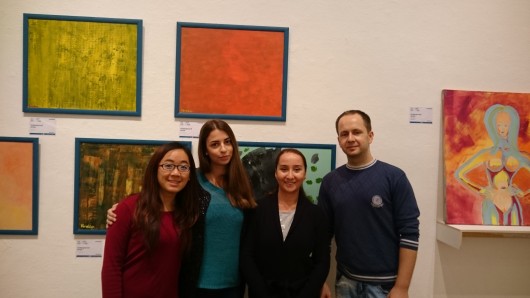 (Von li nach re) Yangyang Teng, Sibel Gültekin, Pinar Akyildiz, Haris Bakic. Nicht im Bild: Ü.P.