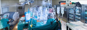 The robotic surgical system DA VINCI is used by surgions already to carry out soft tissue oporations. Photo: Flickr.com/Ars Electronica.