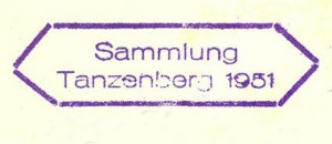 Abdruck des Tanzenberg-Stempels