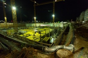 Baustelle auf dem Nordbahnhofgelände
