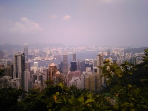Blick vom Victoria Peak auf die Stadt