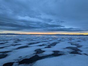 Bild von Eisplatten im Meer