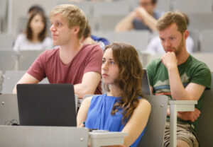 Students sitting in a course