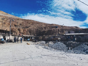 Minenarbeit am Cerro Rico in Potosí